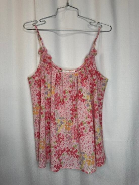 Oscar de la Renta Tops - 373. Oscar de la Renta Pink Label Floral Cami Top Size Large